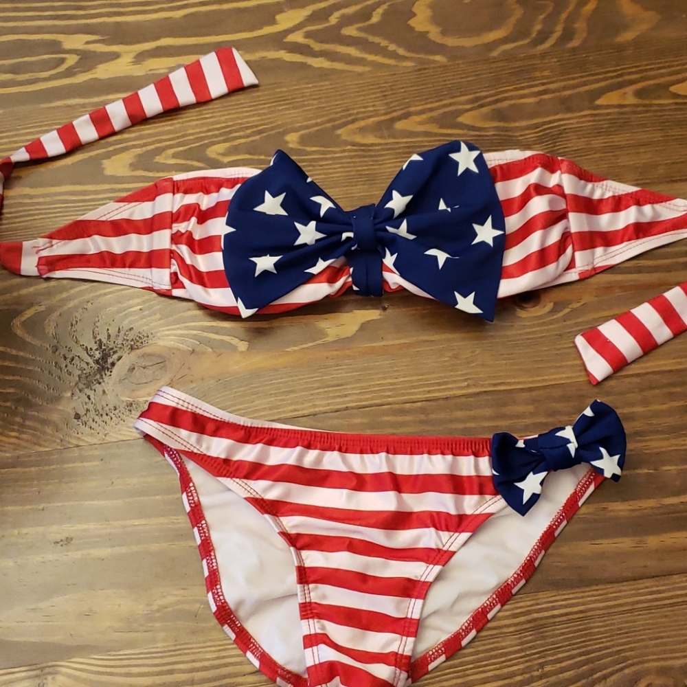 American flag bikini